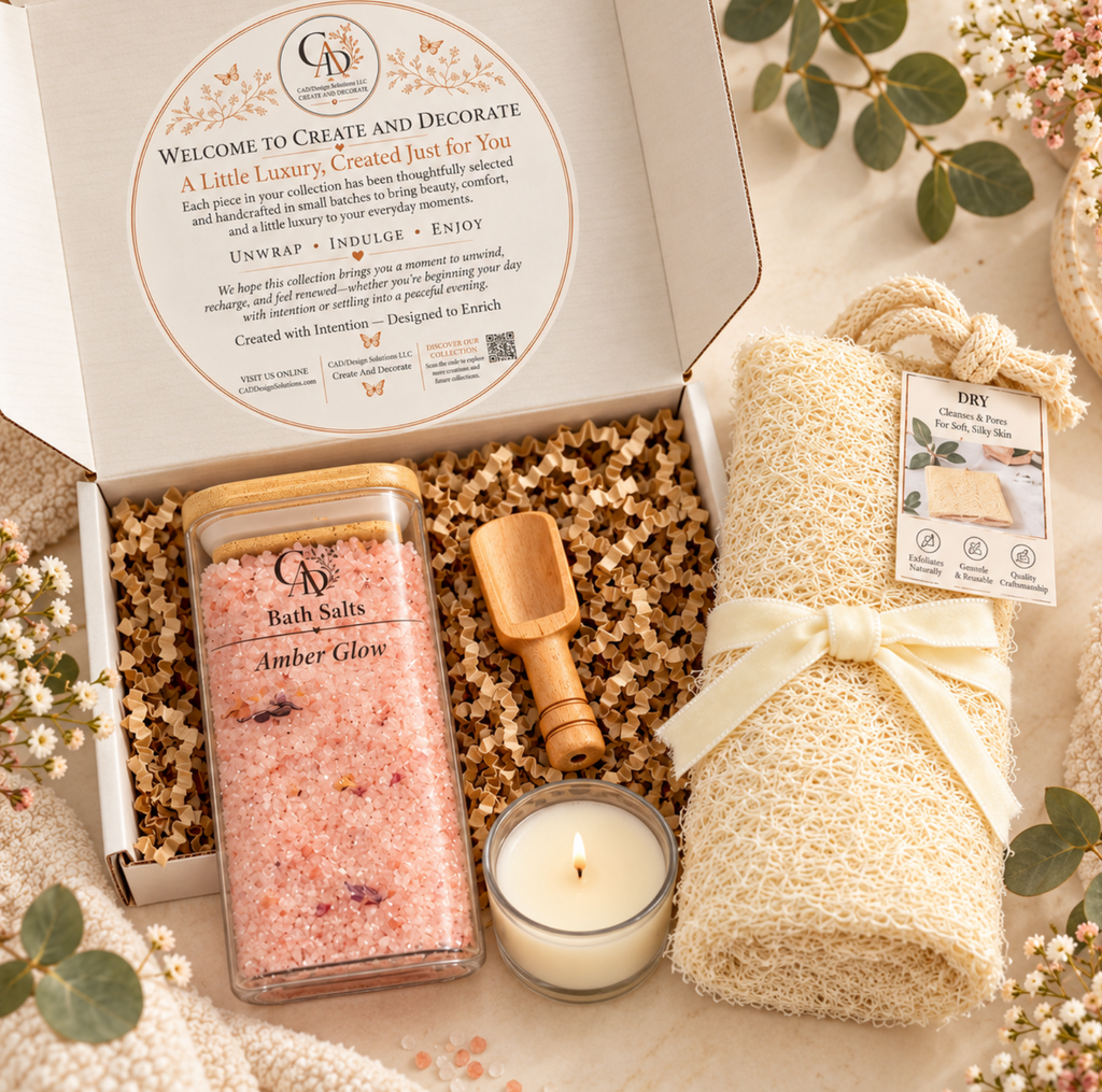 Amber Glow Luxury Bath Salts Gift Set
