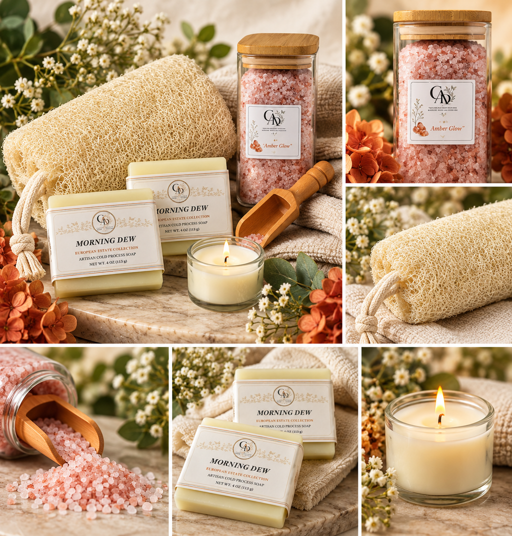 Amber Glow™ Luxury Bath Salt Gift Set