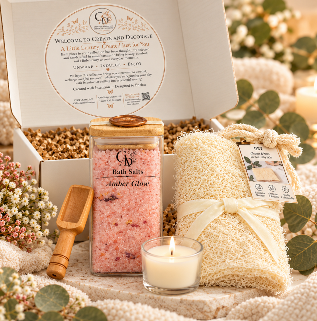 Amber Glow Luxury Bath Salts Gift Set