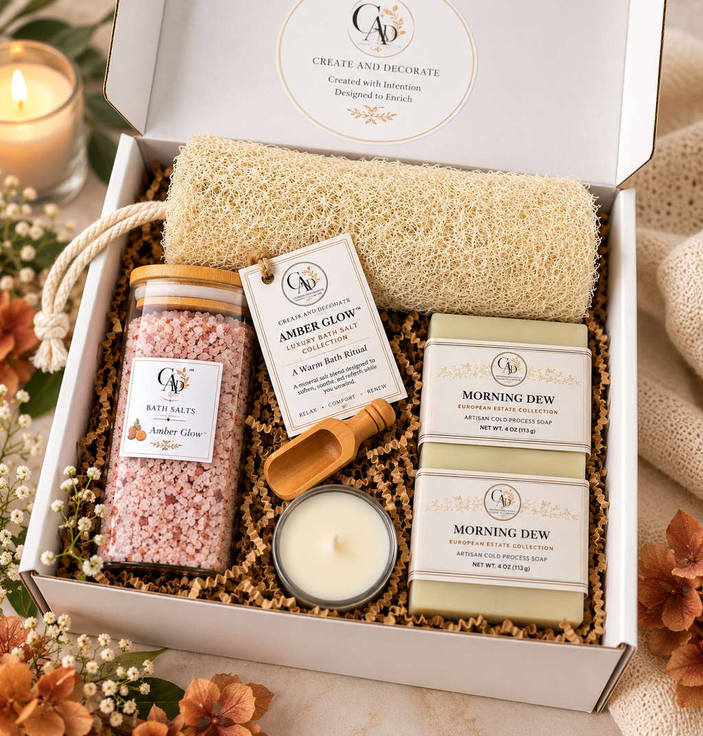 Amber Glow™ Luxury Bath Salt Gift Set